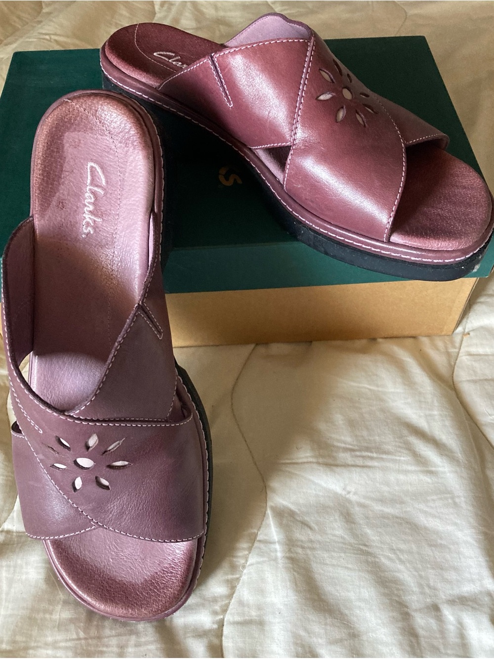 Clarks Women's Rose Slide Sandals